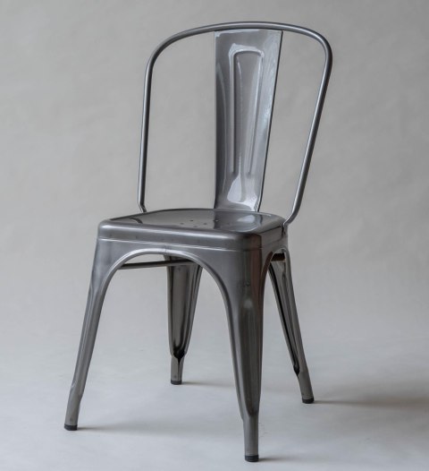 Krzesło metalowe loft CORSICA GRAPHITE TOLIX Lugano Krzesło metalowe loft CORSICA GRAPHITE TOLIX Lugano