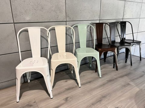 Krzesło metalowe loft CORSICA GRAPHITE TOLIX Lugano Krzesło metalowe loft CORSICA GRAPHITE TOLIX Lugano