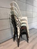 Krzesło metalowe loft CORSICA GRAPHITE TOLIX Lugano