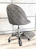 Krzesło obrotowe GLORIA OFFICE DARK GREY VELVET Lugano