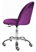 Krzesło obrotowe GLORIA OFFICE PURPLE VELVET Lugano