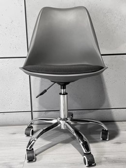 Krzesło obrotowe MONZA OFFICE GREY + BLACK FABRIC II Lugano