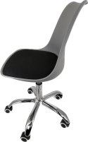 Krzesło obrotowe MONZA OFFICE GREY + BLACK FABRIC II Lugano