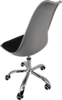 Krzesło obrotowe MONZA OFFICE GREY + BLACK FABRIC II Lugano