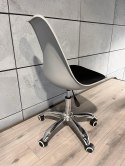 Krzesło obrotowe MONZA OFFICE GREY + BLACK FABRIC II Lugano