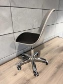 Krzesło obrotowe MONZA OFFICE GREY + BLACK FABRIC II Lugano