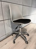 Krzesło obrotowe MONZA OFFICE GREY + BLACK FABRIC II Lugano