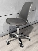 Krzesło obrotowe MONZA OFFICE GREY + GREY FABRIC II Lugano