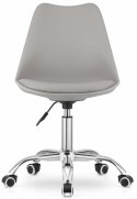 Krzesło obrotowe MONZA OFFICE LIGHT GREY PU Lugano