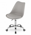 Krzesło obrotowe MONZA OFFICE LIGHT GREY PU Lugano