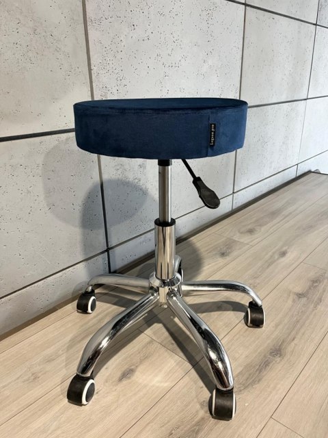 Krzesło obrotowe SIMPLE OFFICE BLUE VELVET Lugano Krzesło obrotowe SIMPLE OFFICE BLUE VELVET Lugano