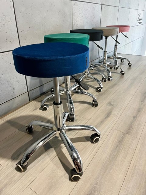 Krzesło obrotowe SIMPLE OFFICE BLUE VELVET Lugano Krzesło obrotowe SIMPLE OFFICE BLUE VELVET Lugano