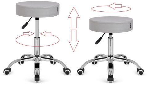 Krzesło obrotowe SIMPLE OFFICE LIGHT GREY PU Lugano Krzesło obrotowe SIMPLE OFFICE LIGHT GREY PU Lugano