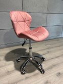 Krzesło obrotowe VASTO OFFICE VELVET PINK Lugano