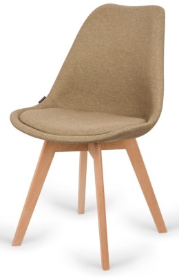 Krzesło skandynawskie MONZA GRANDE BEIGE FABRIC Lugano