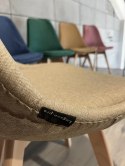 Krzesło skandynawskie MONZA GRANDE BEIGE FABRIC Lugano