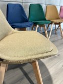 Krzesło skandynawskie MONZA GRANDE BEIGE FABRIC Lugano