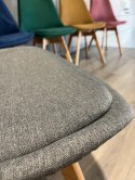 Krzesło skandynawskie MONZA GRANDE GREY FABRIC Lugano