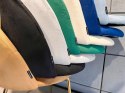 Krzesło tapicerowane CAMILA GREEN VELVET GOLD Lugano