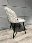 Krzesło tapicerowane GLORIA DIAMOND GREY VELVET II GATUNEK Lugano