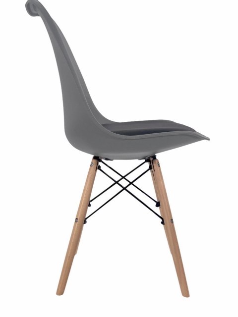 Krzesło TOSCANA LIGHT GREY - Black PU Lugano Krzesło TOSCANA LIGHT GREY - Black PU Lugano