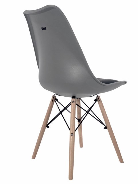 Krzesło TOSCANA LIGHT GREY - Black PU Lugano Krzesło TOSCANA LIGHT GREY - Black PU Lugano