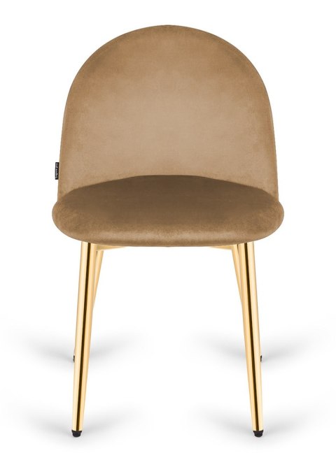 Krzesło tapicerowane GLORIA SAND VELVET GOLD Lugano Krzesło tapicerowane GLORIA SAND VELVET GOLD Lugano