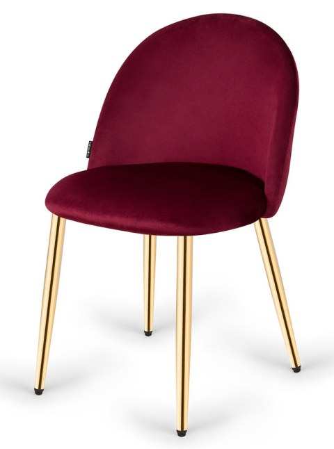 Krzesło tapicerowane GLORIA WINE VELVET GOLD Lugano Krzesło tapicerowane GLORIA WINE VELVET GOLD Lugano
