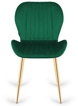 Krzesło tapicerowane MONTI VELVET GREEN GOLD Lugano