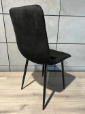 Krzesło tapicerowane OREO SQ VELVET BLACK II GATUNEK Lugano