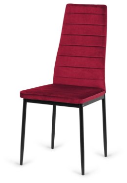 Krzesło tapicerowane VALVA LINE VELVET BURGUNDY Lugano