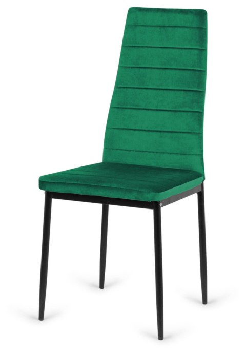 Krzesło tapicerowane VALVA LINE VELVET GREEN Lugano