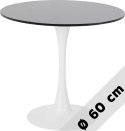 Stół okrągły VICTORY BLACK 60 cm MILK OUTLET Lugano