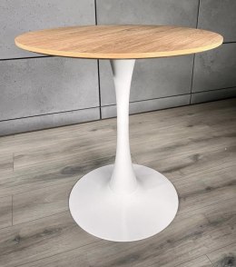 Stół okrągły VICTORY OAK WOOD 60 cm MILK Lugano