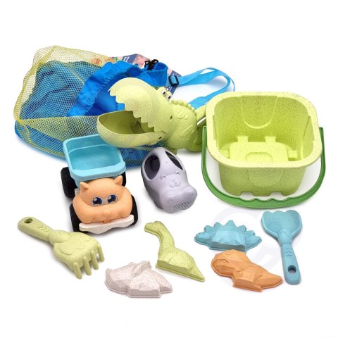 WOOPIE GREEN Zestaw do Piasku z Wiaderkiem i Łopatką Krokodyl w Plecaku 10 el. BIODEGRADOWALNY ORGANICZNY MATERIAŁ Woopie Let's Go Green WOOPIE GREEN Zestaw do Piasku z Wiaderkiem i Łopatką Krokodyl w Plecaku 10 el. BIODEGRADOWALNY ORGANICZNY MATERIAŁ Woopie Let's Go Green