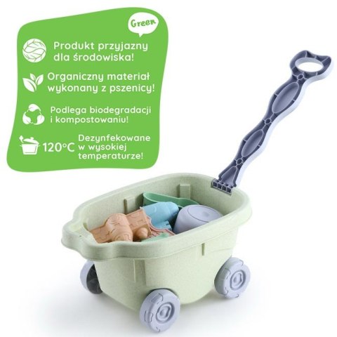 WOOPIE GREEN Zestaw do Piasku z Wózkiem 13 el. BIODEGRADOWALNY ORGANICZNY MATERIAŁ Woopie Let's Go Green WOOPIE GREEN Zestaw do Piasku z Wózkiem 13 el. BIODEGRADOWALNY ORGANICZNY MATERIAŁ Woopie Let's Go Green