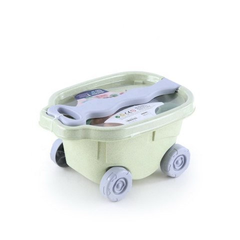 WOOPIE GREEN Zestaw do Piasku z Wózkiem 13 el. BIODEGRADOWALNY ORGANICZNY MATERIAŁ Woopie Let's Go Green WOOPIE GREEN Zestaw do Piasku z Wózkiem 13 el. BIODEGRADOWALNY ORGANICZNY MATERIAŁ Woopie Let's Go Green