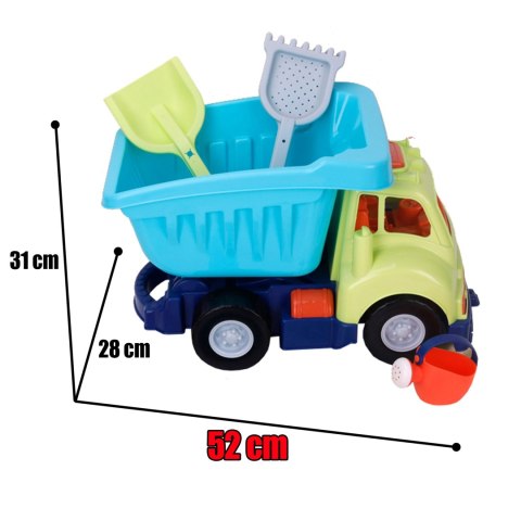WOOPIE Zestaw do Piasku z Ciężarówką 52 cm XXL i Foremkami 20 el. Woopie WOOPIE Zestaw do Piasku z Ciężarówką 52 cm XXL i Foremkami 20 el. Woopie