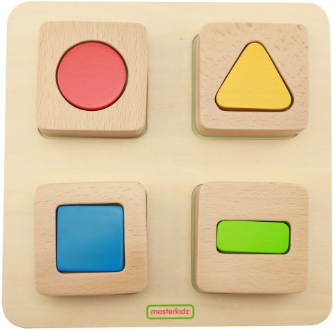 MASTERKIDZ Sensoryczny Sorter Drewniany Kształty i Kolory Montessori Masterkidz MASTERKIDZ Sensoryczny Sorter Drewniany Kształty i Kolory Montessori Masterkidz