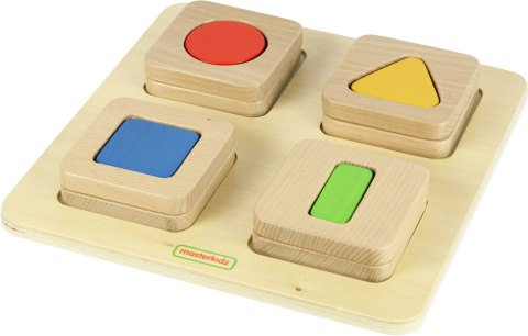 MASTERKIDZ Sensoryczny Sorter Drewniany Kształty i Kolory Montessori Masterkidz MASTERKIDZ Sensoryczny Sorter Drewniany Kształty i Kolory Montessori Masterkidz