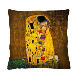 Poduszka - KLIMT POCAŁUNEK - 40x40 cm Bertoni