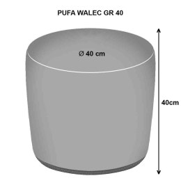 Pufa Walec Codura GR Brzoza 40x40 cm Bertoni