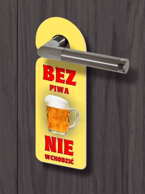 Zawieszka na klamkę - BEZ PIWA Bertoni Zawieszka na klamkę - BEZ PIWA Bertoni
