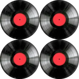 Zestaw podkładek na stół okrągłych 4D - VINYL Bertoni