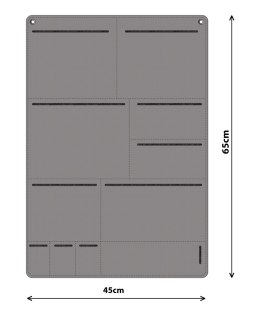 Organizer antracyt ENIGMA 45x65 cm ARCO DESIGN