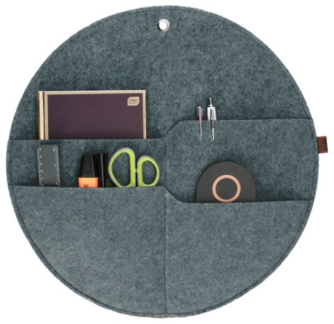 Organizer na ścianę Kółko z kieszeniami szary XL - 45 cm ARCO DESIGN