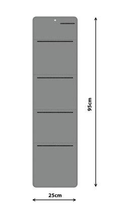 Organizer ścienny SERENITY 25x95 cm ARCO DESIGN