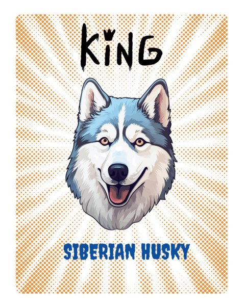 TABLICZKA KING HUSKY - 20x28 cm ARCO DESIGN