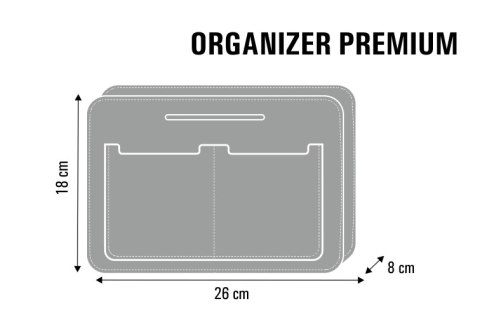 Organizer filcowy do torebki JAGNA Bertoni Organizer filcowy do torebki JAGNA Bertoni