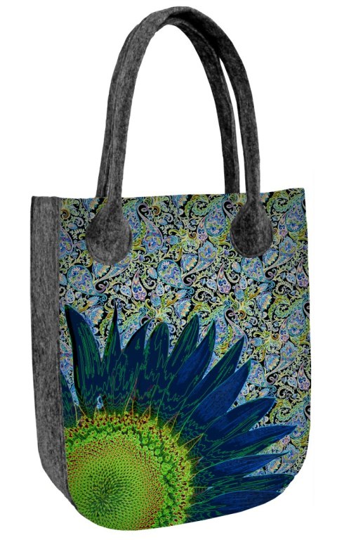 Torba filcowa CITY Blue Flower Bertoni Torba filcowa CITY Blue Flower Bertoni